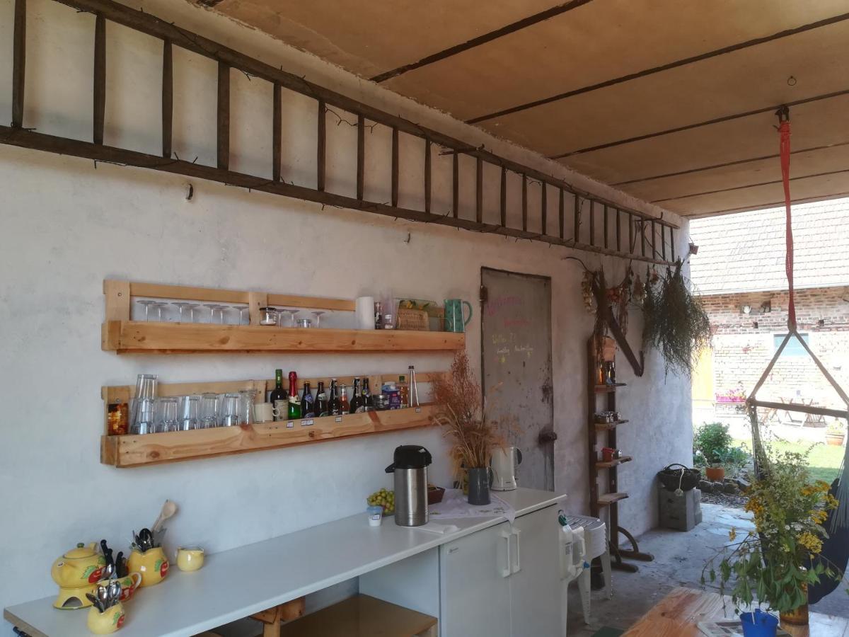 Ferienwohnung & Campingplatz Vor Dem Berg Heideblick Exterior foto